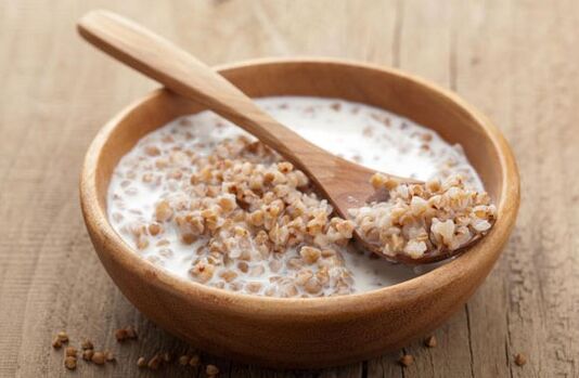 Buckwheat porridge kefirrekin