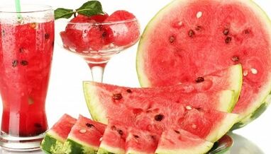 Pisua galtzeko sandia dietaren funtsa